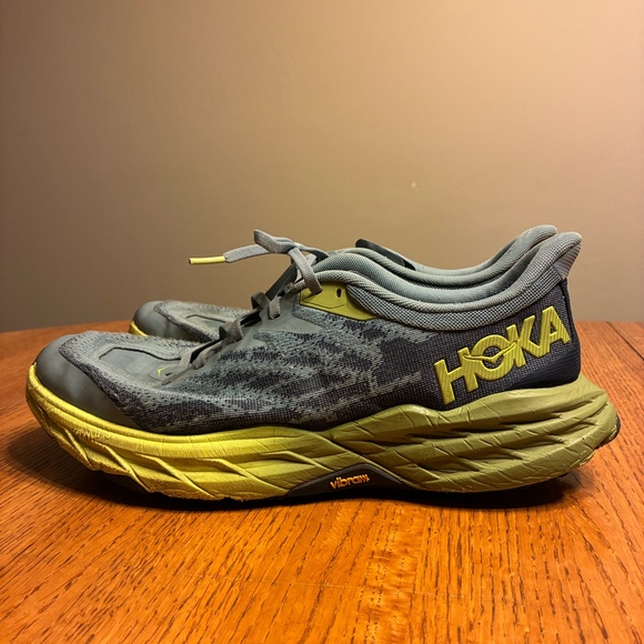 Hoka Speedgoat 5 Men’s Trail Running‎ Shoes -Green/Grey- Size 12.5